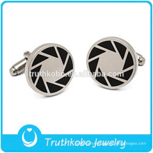 L-C0013 Round Silver Cufflink Party Occasion High Quality Pattern Wrap Around Cufflinks